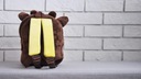 Плюшевый рюкзак для дошкольника. Подарок ребёнку на 3 года. Талисман Жираф + Имя.