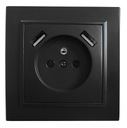 РОЗЕТКА QUADRA С PIN-кодом 2X USB ДЛЯ РАМКИ 230В 2.1А