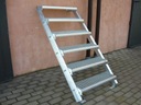 Крутая металлическая лестница CS25 Ступени оцинкованные 80х20см с решеткой wema