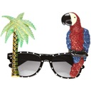 очки ТРОПИЧЕСКАЯ пальма ПОПУГАЙ гаджет ВЕЧЕРИНКА