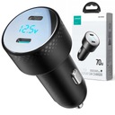 АВТОМОБИЛЬНОЕ ЗАРЯДНОЕ УСТРОЙСТВО 2 x USB-C 70 Вт PD, QC, PPS, AFC, FCP JOYROOM LED