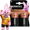 2x МОЩНЫЕ АЛКАЛИЧЕСКИЕ БАТАРЕИ DURACELL LR20 D R20 +40% больше энергии