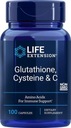 Life Extension Glutatión cysteín & C 100 rastlinných kapsúl Objem 200 ml