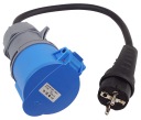 АДАПТЕР РОЗЕТКА CEE 16/3 КЕМПИНГ АДАПТЕР УМЕНЬШЕНИЕ ВИЛКА 16A 230V