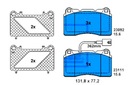 ZAPATAS DE FRENADO ALFA P. 156 SPORTWAGON 1.9 JTD 04- 05 