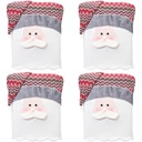 POKROWIEC ŚWIĄTECZNY NA KRZESŁO MIKOŁAJ - 4 SZT