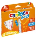 Маркеры Super Baby CARIOCA, 12 цветов, для детей 2+