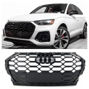 ФИЛЬТ-РЕШЕТКА AUDI Q5 SQ5 80A LIFT S-LINE 2021+ ГЛЯНЦЕВЫЙ ЧЕРНЫЙ