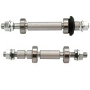 ОСЬ КОЛЕСА ПЕРЕДНЯЯ + ЗАДНЯЯ ОСЬ ROMET OGAR МОСКИТНЫЕ ВТУЛКИ