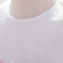 sukienka tiulowa z koronką z kokardką ślub 0H1 Wzór dominujący kwiaty