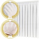 FIRANA GOTOWA BIAŁA ETAMINA NA TAŚMIE Z OŁOWIANKĄ DO SALONU 400x240