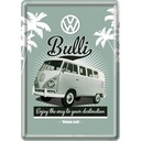 Металлическая открытка VW Retro Bulli Bus Samba