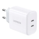 БЫСТРОЕ СЕТЕВОЕ ЗАРЯДНОЕ УСТРОЙСТВО UGREEN 2x USB C 40 Вт PD МОЩНОЕ ДЛЯ ТЕЛЕФОНА