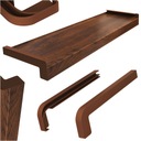 НАРУЖНЫЕ СТАЛЬНЫЕ ОКНА СТАЛЬ ЛАМИНАТ ОРЕХ 22,5 СМ + СТОРОНЫ