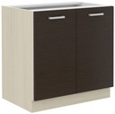 CHAMONIX кухонный шкаф 80ZL- 2 F Дуб Феррара+Legno Темный