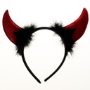 ПОВЯЗКА НА ГОЛОВУ С РОГАМИ КРАСНОГО ДЬЯВОЛА ДЛЯ МАЛЬЧИЧНИКА НЕВЕСТЫ