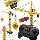 MEGA DŹWIG ŻURAW budowlany ZABAWKA STEROWANY Pilotem NA BATERIE 128cm LED