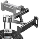 АВТОМОБИЛЬНЫЙ ДЕРЖАТЕЛЬ ПЛАНШЕТА ПОДГОЛОВНИК+КАБЕЛЬ USB C