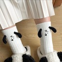 Ponožky s párom bábiky Kreslené dekoratívne nové ponožky Dominujúci vzor zmiešané vzory