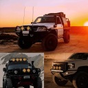 2X МОЩНАЯ ФАРА СВЕТОДИОДНЫЕ АВТОМОБИЛЬНАЯ РОБОЧА СТЕКЛО HARTOWANE ГАЛОГЕН 500W 12V 24V  фото 9