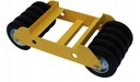 Тележка для обслуживания роликовых колес 2300 кг Желтая WZM 4a