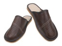 Кожаные мужские тапочки с закрытой обувью, шлепанцы A5W41