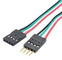 Ленточный кабель «мама-папа», 4 PIN, длина 20 см.