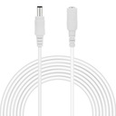 PRZEDŁUŻACZ DC 1x1mm2 WTYK/GNIAZDO 2,1/5,5mm 5 m