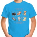 ФУТБОЛКА ДЛЯ ДЕТЕЙ КОШЕК КОТЯТ 128 СУПЕР КАЧЕСТВО