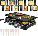 Barbecue, raclette, tradycyjny stołowy grill elektryczny na 8 osób, opieka Materiał obudowy metal tworzywo sztuczne
