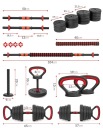 Гантелі Sapphire Бітумні Регульований 20Kg