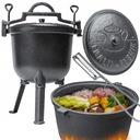 ЧУГУННЫЙ КАУЛДЕЛЬ 4л ОХОТНИЧИЙ ГОРШОК НЕБЕСНЫЙ + в подарок