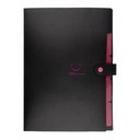 ПЛАСТИКОВАЯ ПАПКА А4 С ДЕТАЛЯМИ, ЧЕРНЫЙ БЕНИАМИН