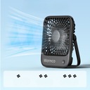 USB ventilátor Tichý mini stolní ventilátor chlazení USB C USB-C Model D1