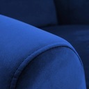AGUSTIN Кресло для сна с откидной спинкой, темно-синий велюр