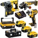 COMBO 4 DCD887 DCH273 DCG405 3x5 Ач DEWALT TSTAK
