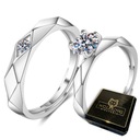 Серебряные ОБРУЧАЛЬНЫЕ КОЛЬЦА СТАЛЬНАЯ ПАРА Регулируемый размер UNI