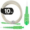 KABEL PRZEWÓD ŚWIATŁOWODOWY ŚWIATŁOWÓD PATCHCORD SC/APC-SC/APC SIMPLEX 10M