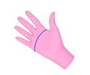 RĘKAWICE rękawiczki NITRYLOWE PINK różowe XS Stan opakowania oryginalne
