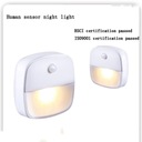 LED Night Light EU Plug In Smart Motion Sensor Marka bez marki