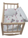 Деревянная колыбель для кукол + постельные принадлежности - производитель.
