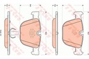 ZAPATAS DE FRENADO BMW X5 E70 09- PARTE TRASERA M 