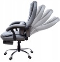 Регулируемый серый офисный стул FBK011 с подставкой для ног