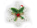 ŚWIĄTECZNA ZAWIESZKA NA CHOINKĘ DRZWI STROIK 15 cm