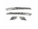 NAKLEJKI EMBLEMATY ZESTAW PIAGGIO VESPA GTS SUPER