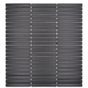 Мозаика-нашивка: AL 10141, полосы, прямоугольник, чёрный, матовый