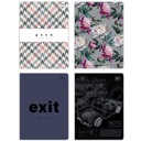 БЛОКНОТ А5 НА 96 ЛИСТОВ СЕТКА СМЕСЬ УЗОРОВ ИНТЕРПРИНТ