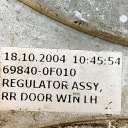 LIFT GLASS MANUAL BACK BACK SIDE LEFT VOLVO V60 698400F010  photo 7