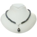 ОЖЕРЕЛЬЕ ИЗ НАСТОЯЩЕГО ЖЕМЧУГА С ДЕКОРАТИВНЫМ КУЛОНОМ