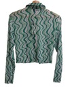 Vero Moda zelená sieťovaná košeľa M Značka Vero Moda